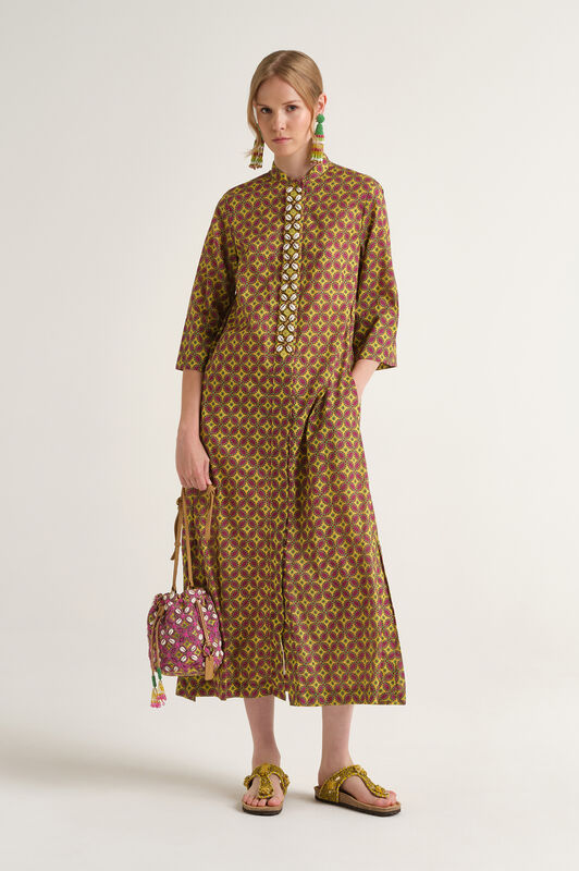 Malìparmi FLORAL SPIN KLEID Gelb JF669915215 Malìparmi FLORAL SPIN KLEID Gelb JF669915215