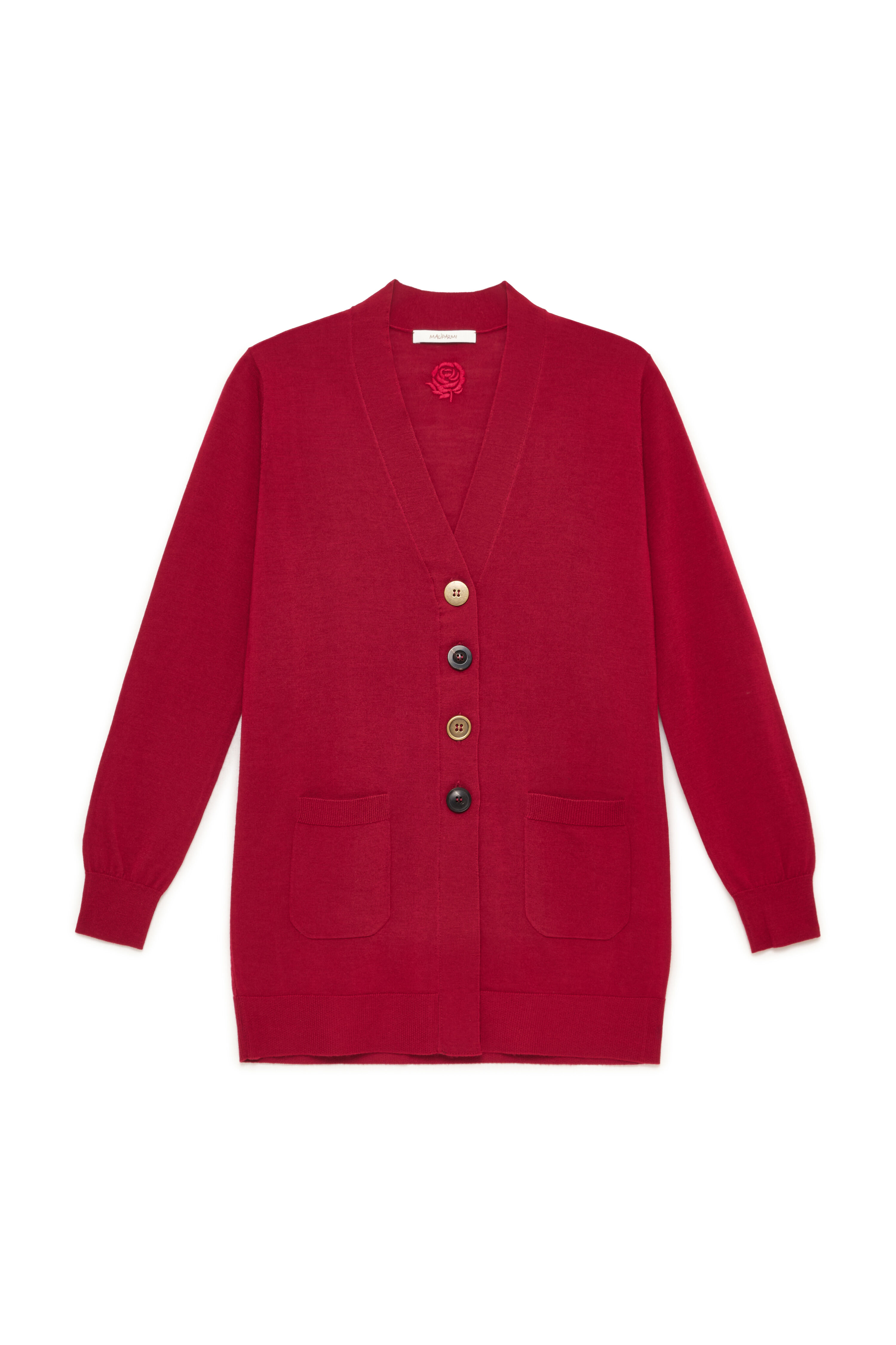 Maliparmi CARDIGAN COLOURS OF THE WORLD Cremisi JN215474230 Maliparmi CARDIGAN COLOURS OF THE WORLD Cremisi JN215474230