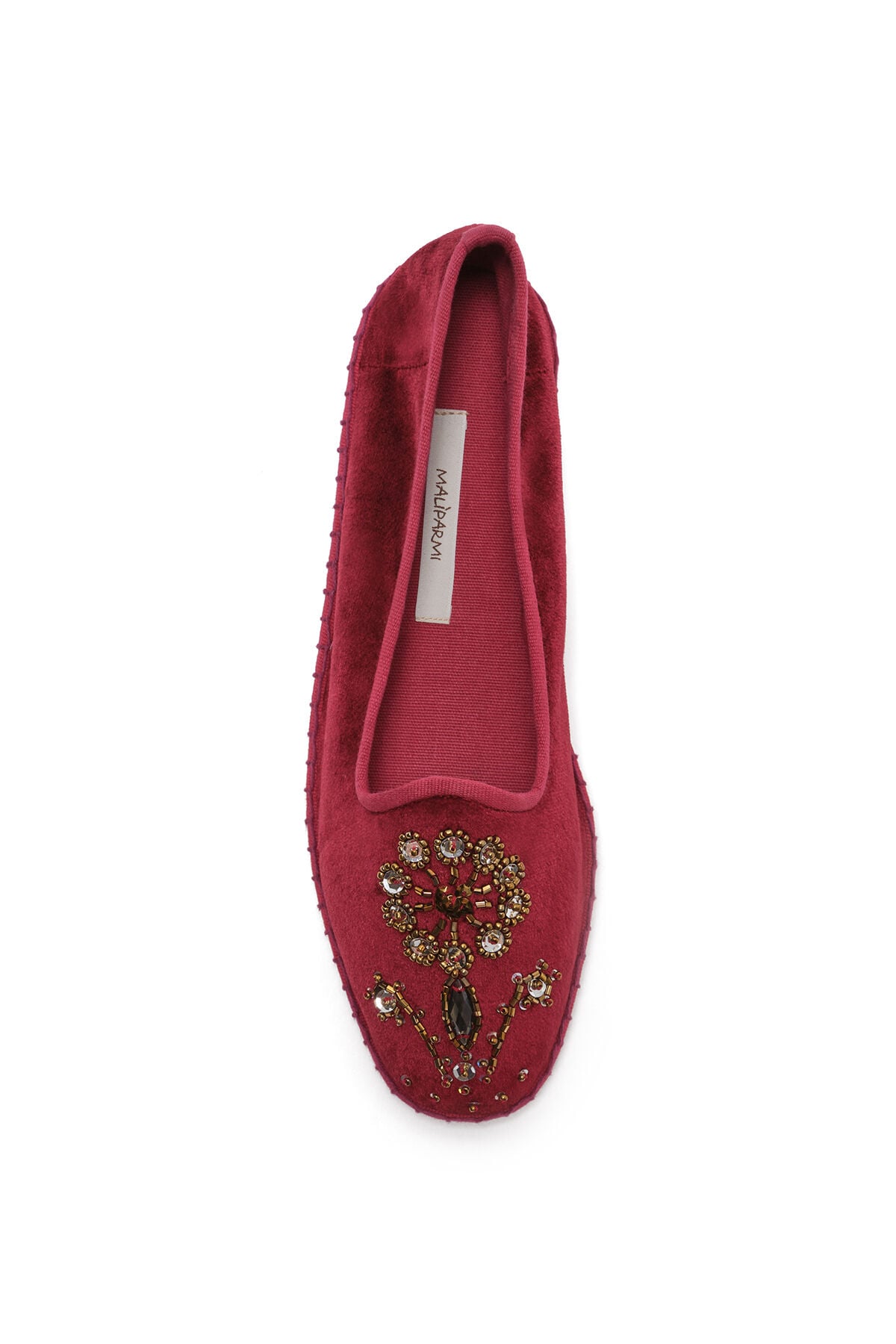 Maliparmi THE PRECIOUS VELVET BABOUCHE BIJOUX Bordeaux SB007861039 Maliparmi THE PRECIOUS VELVET BABOUCHE BIJOUX Bordeaux SB007861039