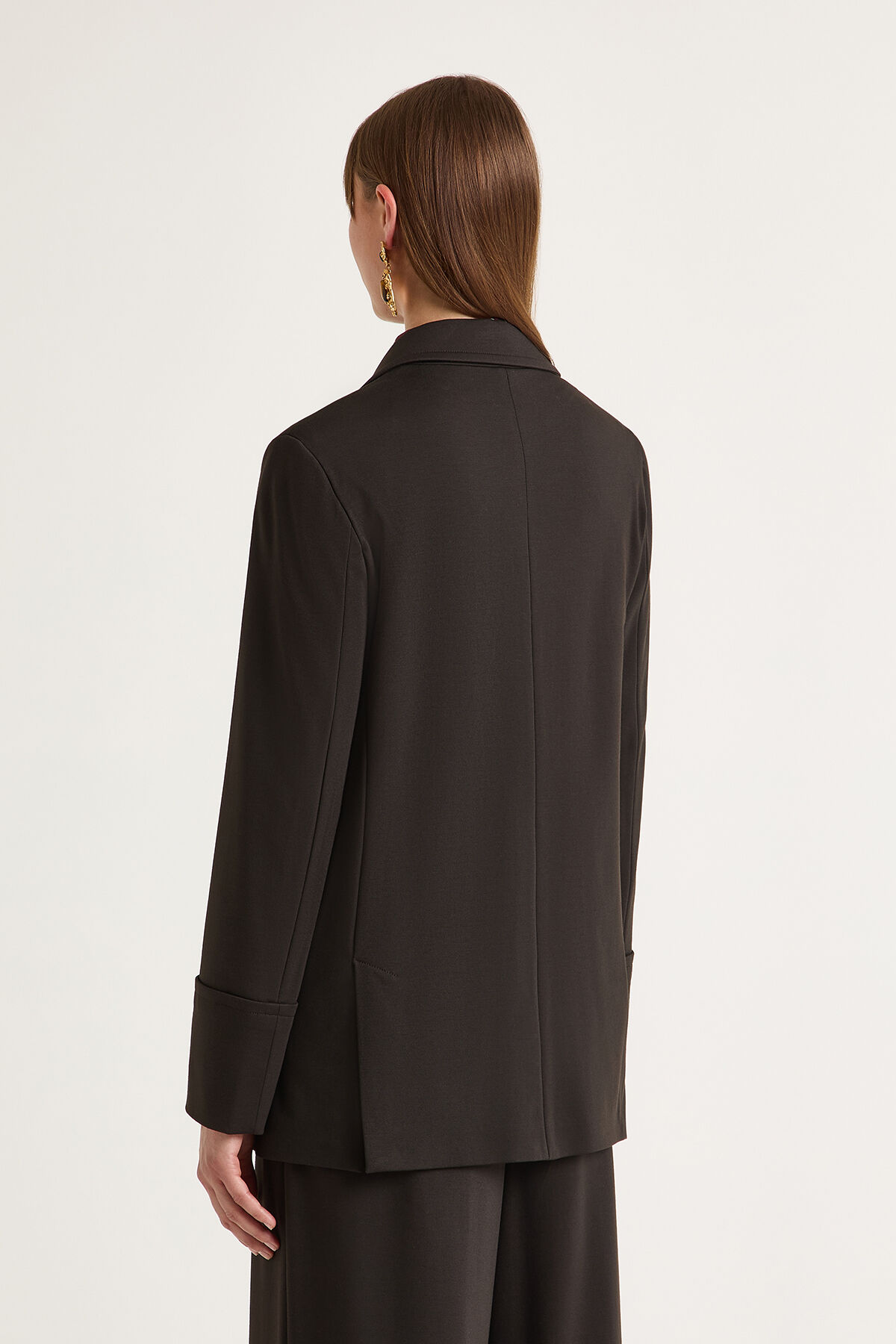 Maliparmi MILANO STITCHING JACKET Dark Brown JD647850654