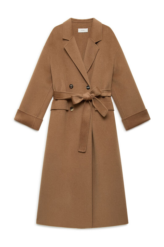 Maliparmi SOFTPURE WOOL OVERCOAT Coffee Cream JB538320290