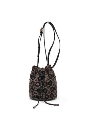Maliparmi VELVET CHAIN BUCKET BAG Grey BS007261061