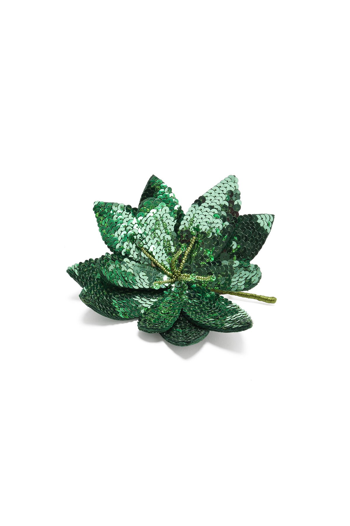 Malìparmi SEQUIN FLOWER BROCHE Verde Hierba TS012791279 Malìparmi SEQUIN FLOWER BROCHE Verde Hierba TS012791279