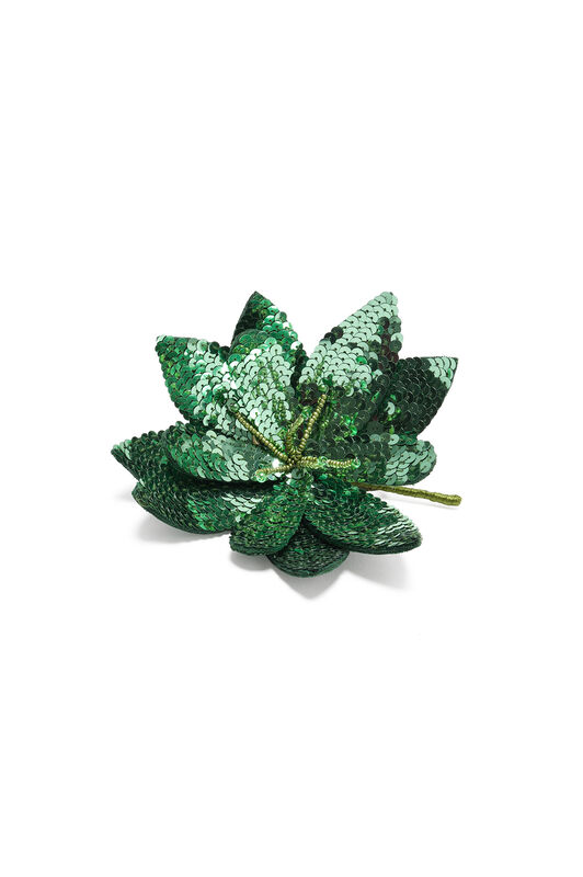Malìparmi SEQUIN FLOWER BROCHE Verde Hierba TS012791279 Malìparmi SEQUIN FLOWER BROCHE Verde Hierba TS012791279
