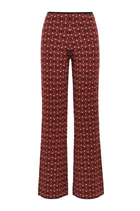 Maliparmi JACQUARD COMFORT TROUSER Brown JH809178219 Maliparmi JACQUARD COMFORT TROUSER Brown JH809178219