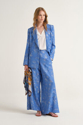 Malìparmi BREEZE D'ÉTÉ TROUSERS Blue JH806750670