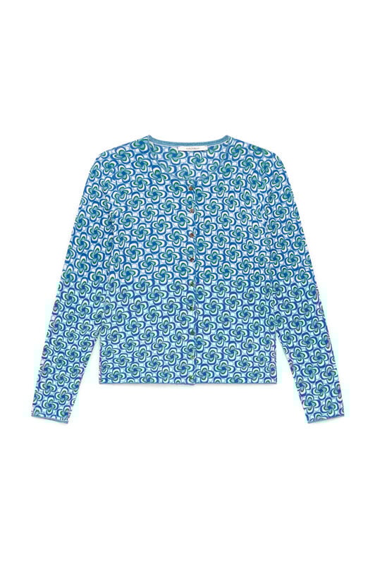 Malìparmi COTTON PRINTED CÁRDIGAN Azul JN359978215 Malìparmi COTTON PRINTED CÁRDIGAN Azul JN359978215