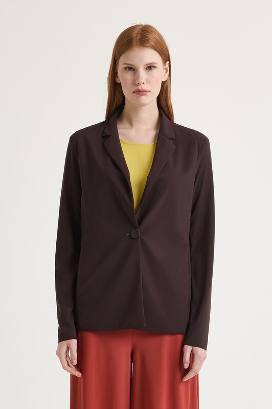 Malìparmi SOFT JERSEY JACKE Dunkelbraun JD646570210