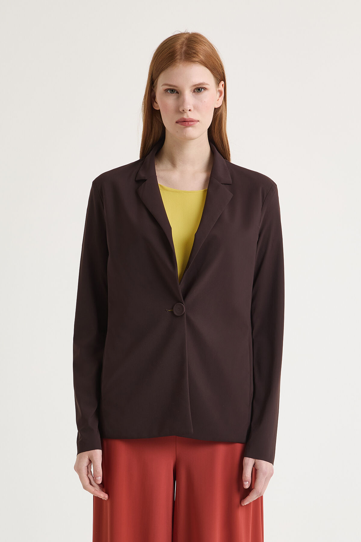 Malìparmi SOFT JERSEY JACKE Dunkelbraun JD646570210