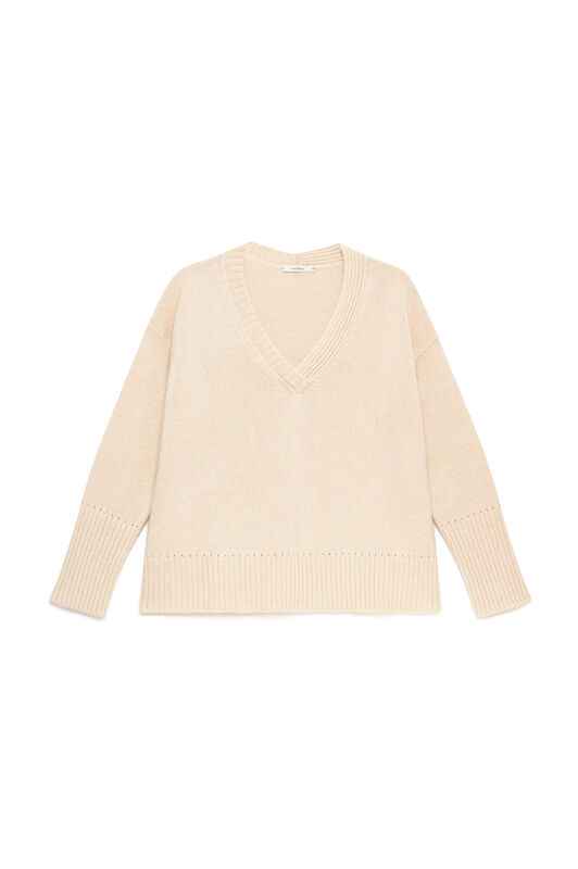 Maliparmi CASHMERE MERINOS KNIT Dew White JQ513374315 Maliparmi CASHMERE MERINOS KNIT Dew White JQ513374315
