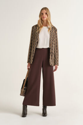 Maliparmi SLEEK MATTE TROUSER Cool Brown JH805350689