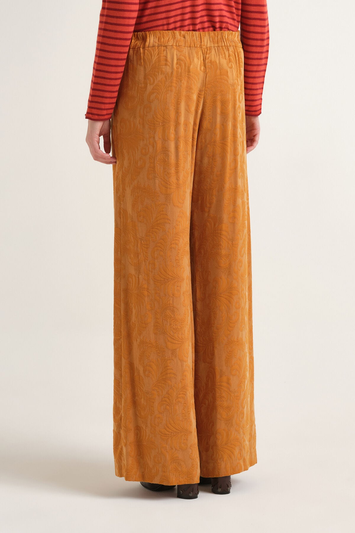 Maliparmi DAMASK JACQUARD TROUSER Amber JH805350684 Maliparmi DAMASK JACQUARD TROUSER Amber JH805350684