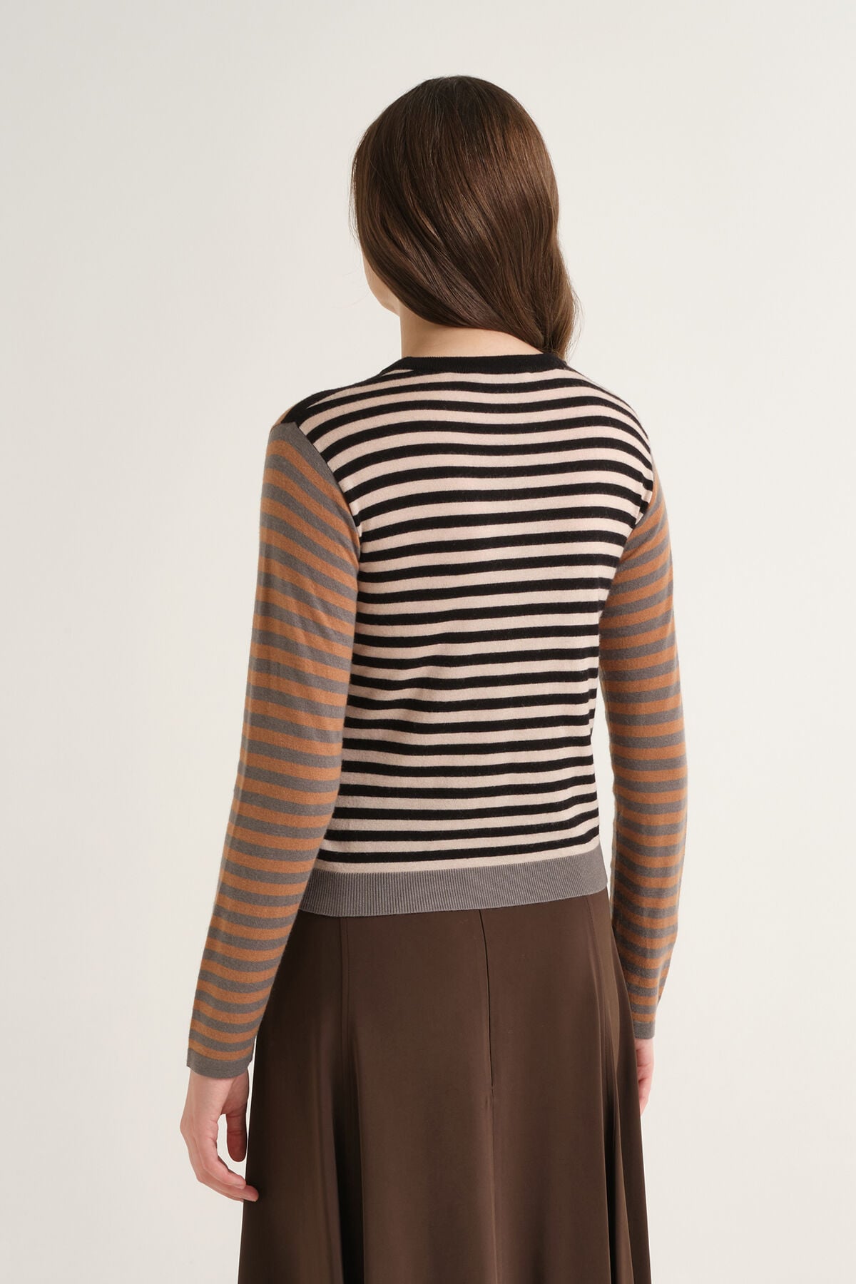 Maliparmi RHYTHM BLOCK KNIT Camel JQ513570682 Maliparmi RHYTHM BLOCK KNIT Camel JQ513570682
