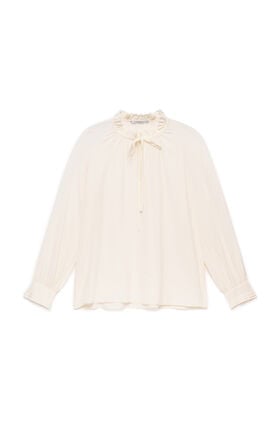 Maliparmi FLUID CREPE SHIRT Off White JM559750672