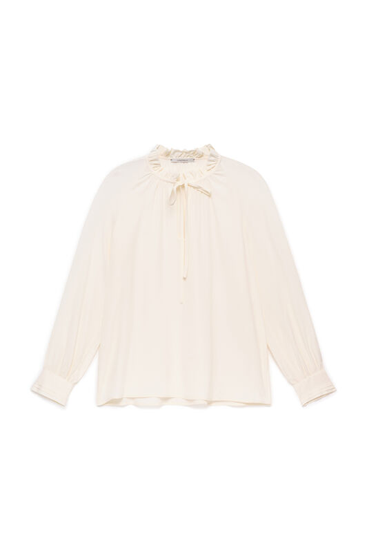 Maliparmi FLUID CREPE SHIRT Off White JM559750672 Maliparmi FLUID CREPE SHIRT Off White JM559750672