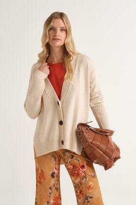 Maliparmi CASHMERE MERINOS CARDIGAN Blanc Rosée JN371674315 Maliparmi CASHMERE MERINOS CARDIGAN Blanc Rosée JN371674315