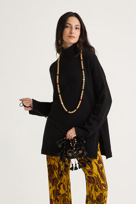 Maliparmi MAGLIA CASHMERE MERINOS Nero JQ511274315