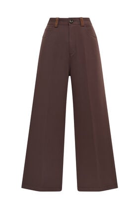 Maliparmi SLEEK MATTE TROUSER Cool Brown JH804050689