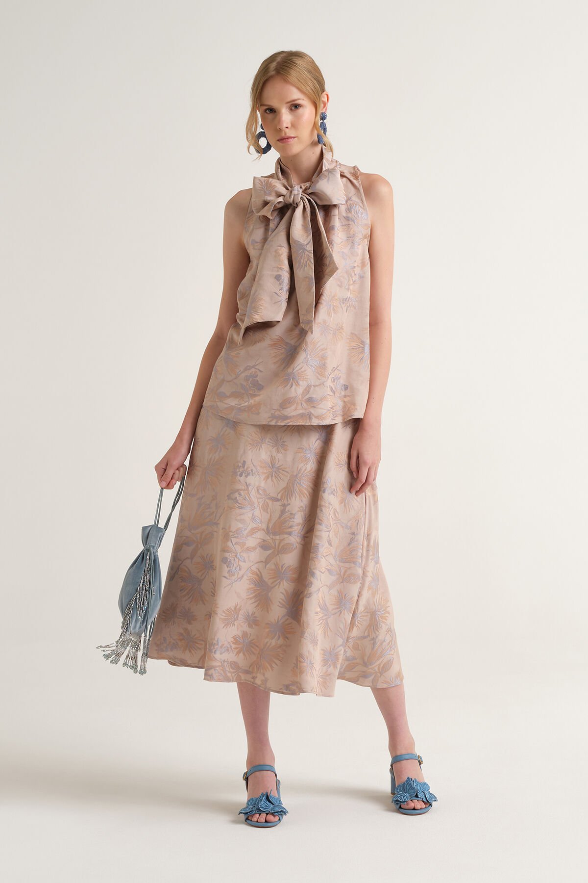 Malìparmi BREEZE D'ÉTÉ TOP Beige JP555850670 Malìparmi BREEZE D'ÉTÉ TOP Beige JP555850670