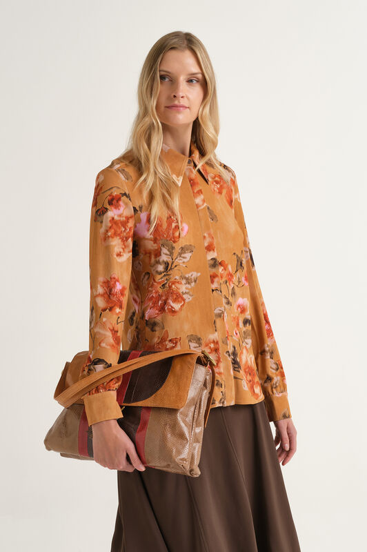 Maliparmi FROSTED BLOSSOM SHIRT Leather JM556470680 Maliparmi FROSTED BLOSSOM SHIRT Leather JM556470680