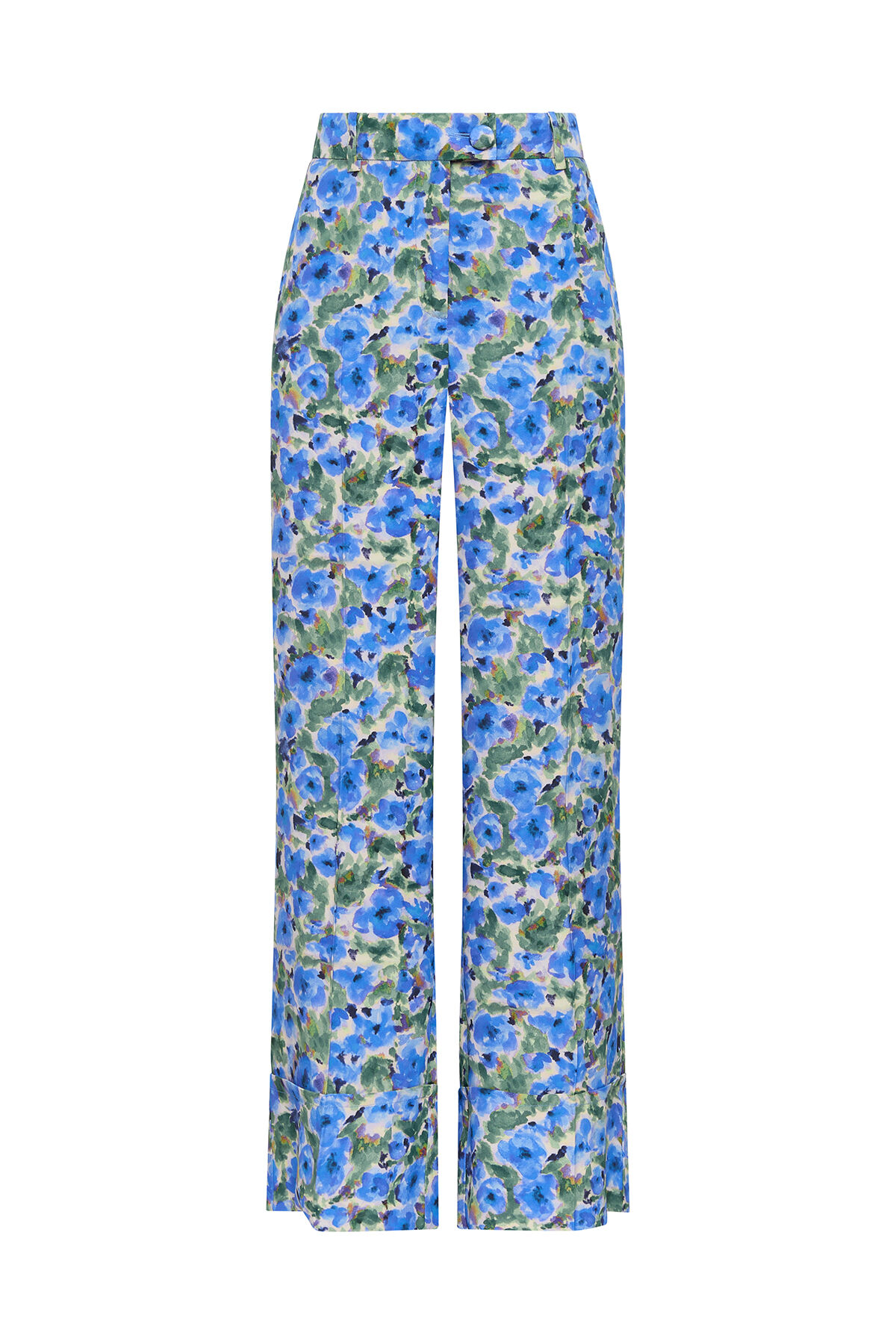 Maliparmi FLORAL SYMPHONY TROUSERS Blue JH804450651