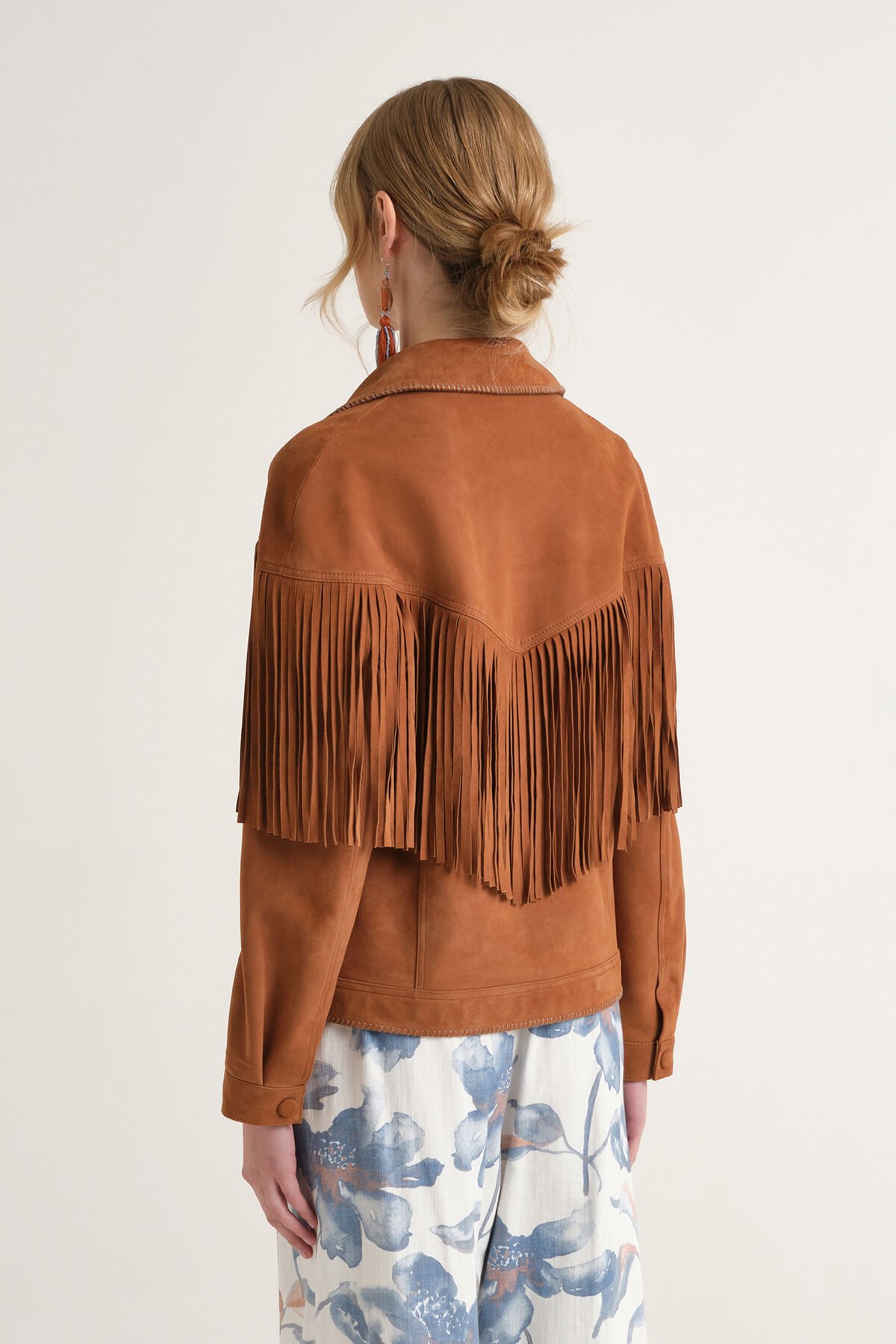 Malìparmi SOFT SUEDE ABRIGO ACOLCHADO Ámbar JA535301562