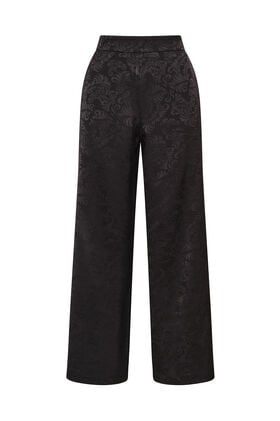 Maliparmi DAMASK JACQUARD TROUSER Black JH805350684 Maliparmi DAMASK JACQUARD TROUSER Black JH805350684