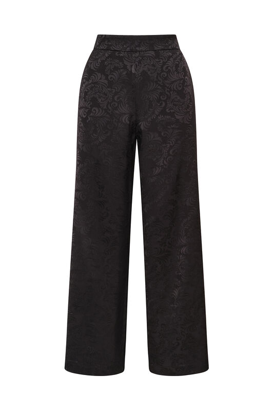 Maliparmi DAMASK JACQUARD TROUSER Black JH805350684 Maliparmi DAMASK JACQUARD TROUSER Black JH805350684