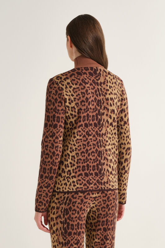 Maliparmi JACQUARD COMFORT KNIT Brown JQ513478219 Maliparmi JACQUARD COMFORT KNIT Brown JQ513478219