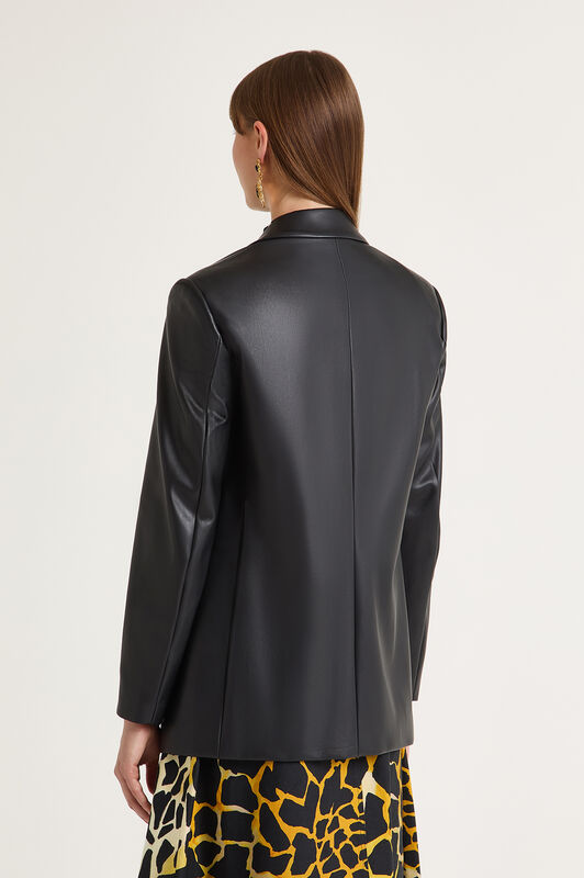 Maliparmi ECO LEATHER LOOK JACKET Black JD644950659