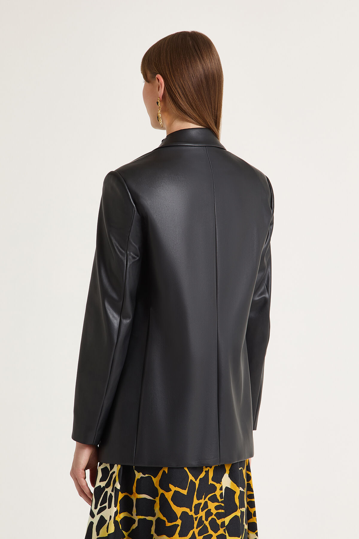 Maliparmi ECO LEATHER LOOK JACKET Black JD644950659