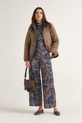 Maliparmi SWEET FOLIAGE TROUSER Blue JH805350688 Maliparmi SWEET FOLIAGE TROUSER Blue JH805350688