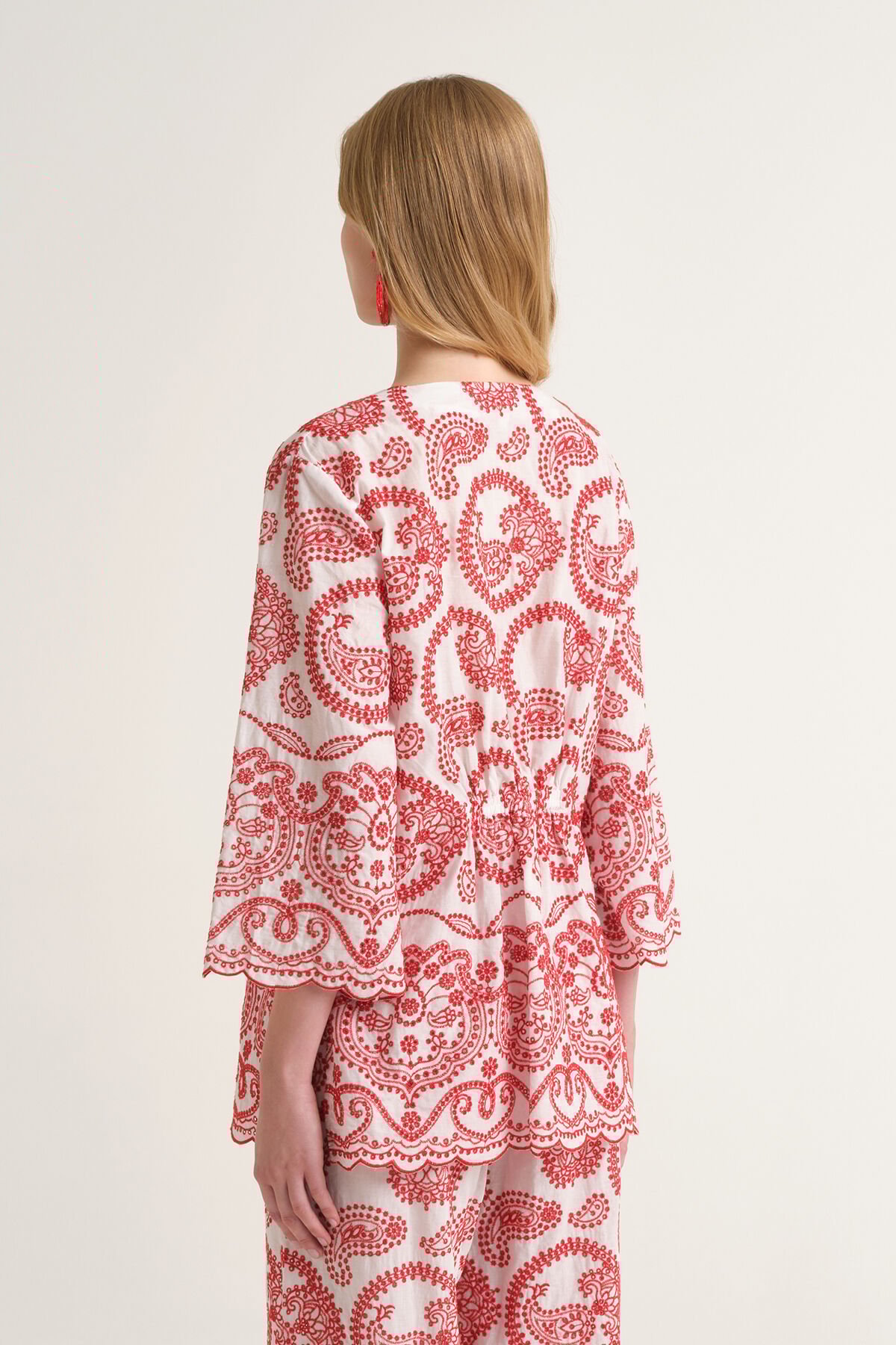 Malìparmi BRODERIE ANGLAISE SHIRT Red JM558115218