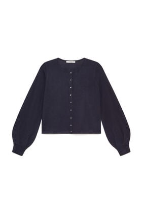 Maliparmi NEW MERINOS BLEND CARDIGAN Navy Blue JN369778199 Maliparmi NEW MERINOS BLEND CARDIGAN Navy Blue JN369778199
