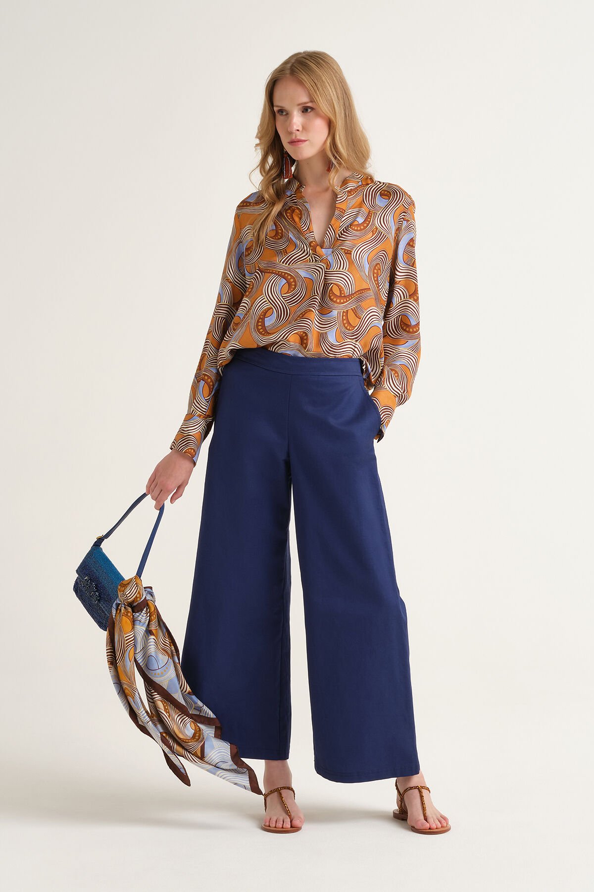 Malìparmi STRETCH COTTON HOSE Marineblau JH805310212 Malìparmi STRETCH COTTON HOSE Marineblau JH805310212