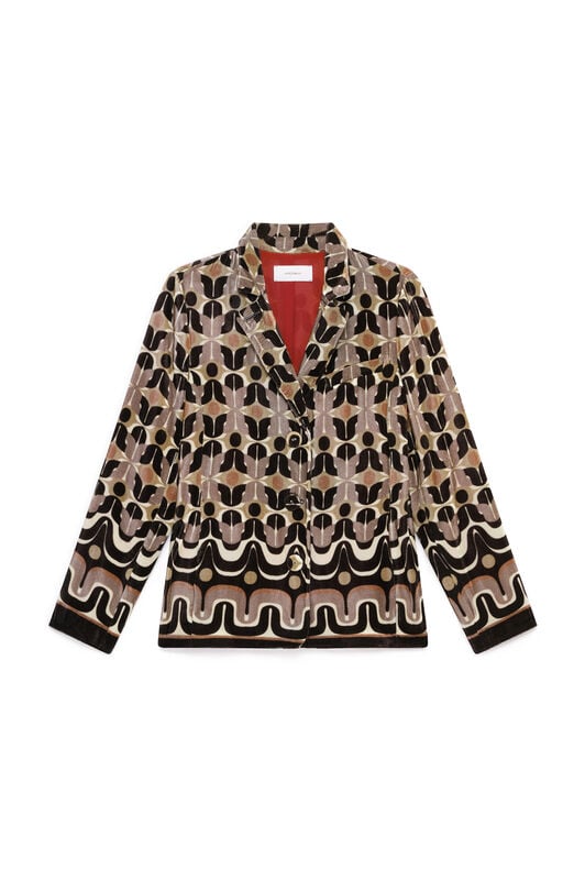 Maliparmi COLLECTION PRINT BLAZER Beige JD649361057 Maliparmi COLLECTION PRINT BLAZER Beige JD649361057