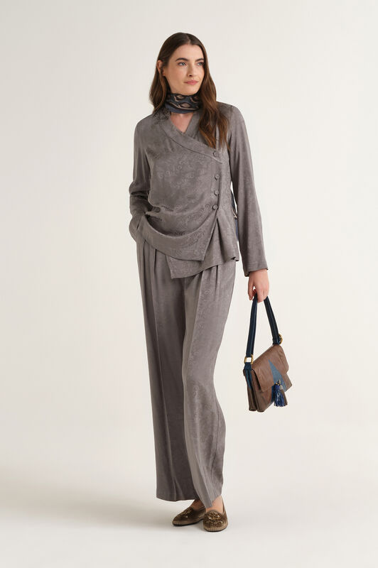 Maliparmi DAMASK JACQUARD SHIRT Grey JM559850684 Maliparmi DAMASK JACQUARD SHIRT Grey JM559850684