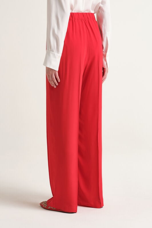 Malìparmi FLUID CREPE TROUSERS Coral JH806250672 Malìparmi FLUID CREPE TROUSERS Coral JH806250672