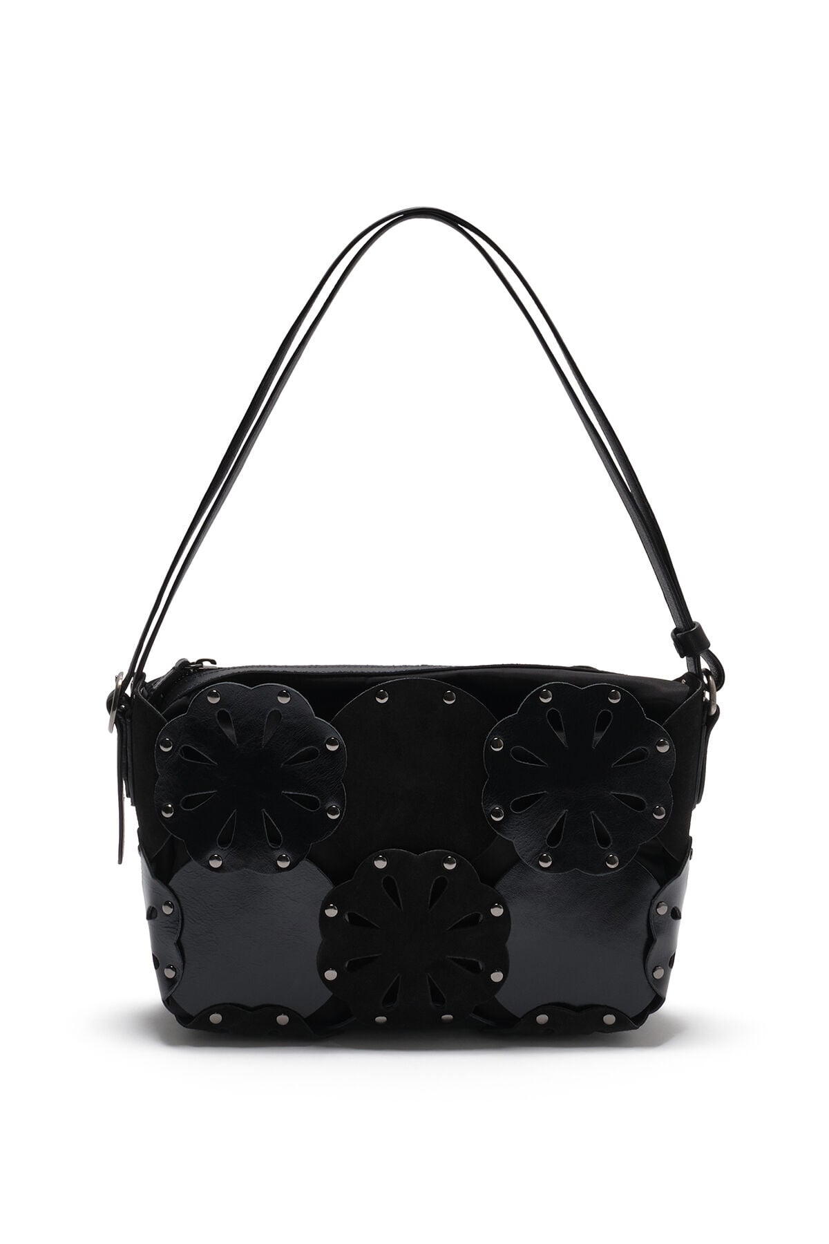 Maliparmi FLOWER BAG LEATHER BLOOM Nero BH031101574 Maliparmi FLOWER BAG LEATHER BLOOM Nero BH031101574