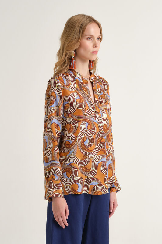 Malìparmi CAMICIA COLLECTION PRINT Cuoio JM103331027