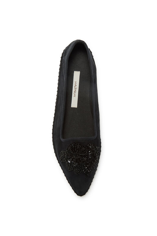 Maliparmi BABOUCHE-BIJOUX A PUNTA EMBROIDERED PASSION Nero SB009501561