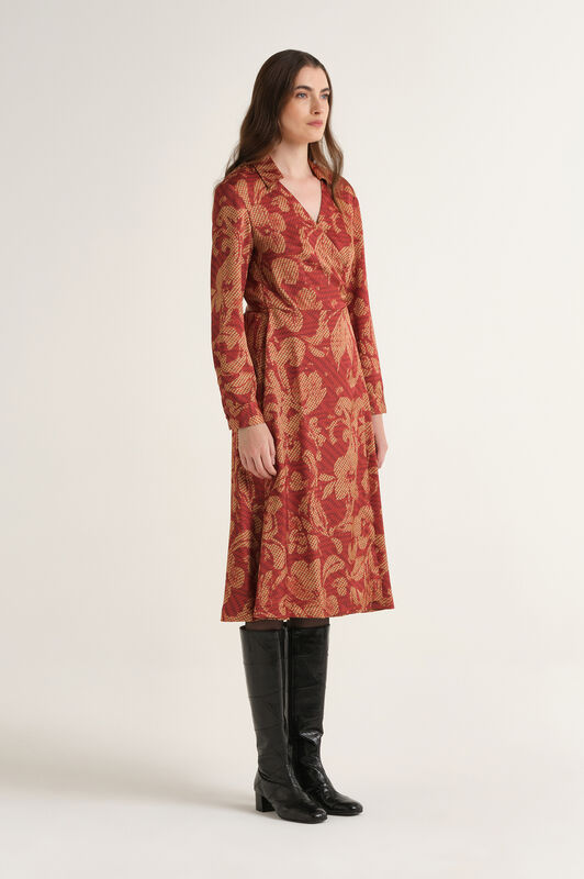 Maliparmi SWEET FOLIAGE DRESS Red JF673150688