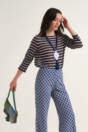 Malìparmi SUMMER LINEN PULLOVER Blau JQ509178148