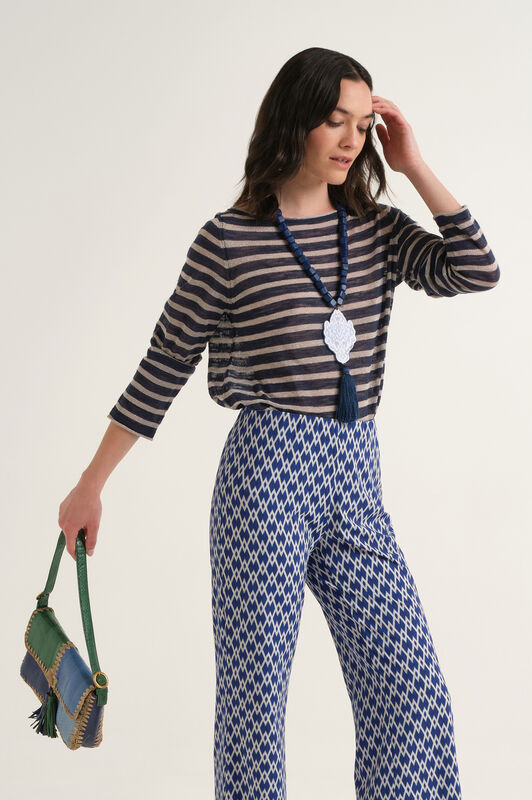 Malìparmi SUMMER LINEN JERSEY Azul JQ509178148