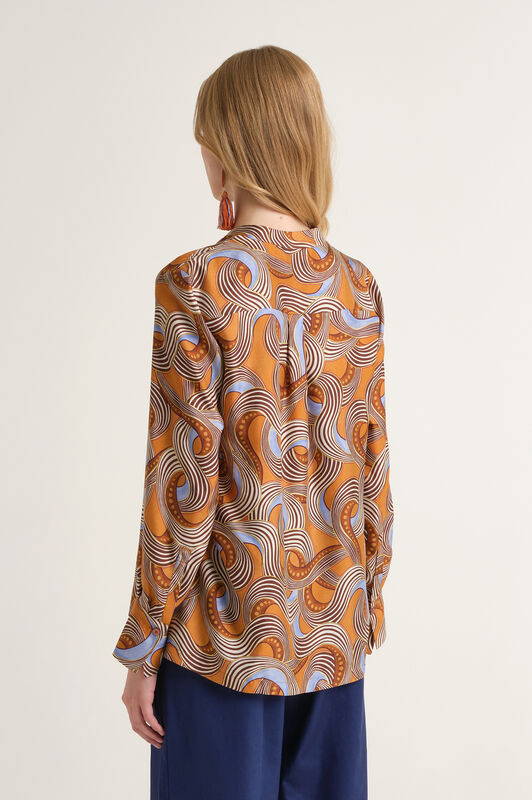 Malìparmi CAMICIA COLLECTION PRINT Cuoio JM103331027