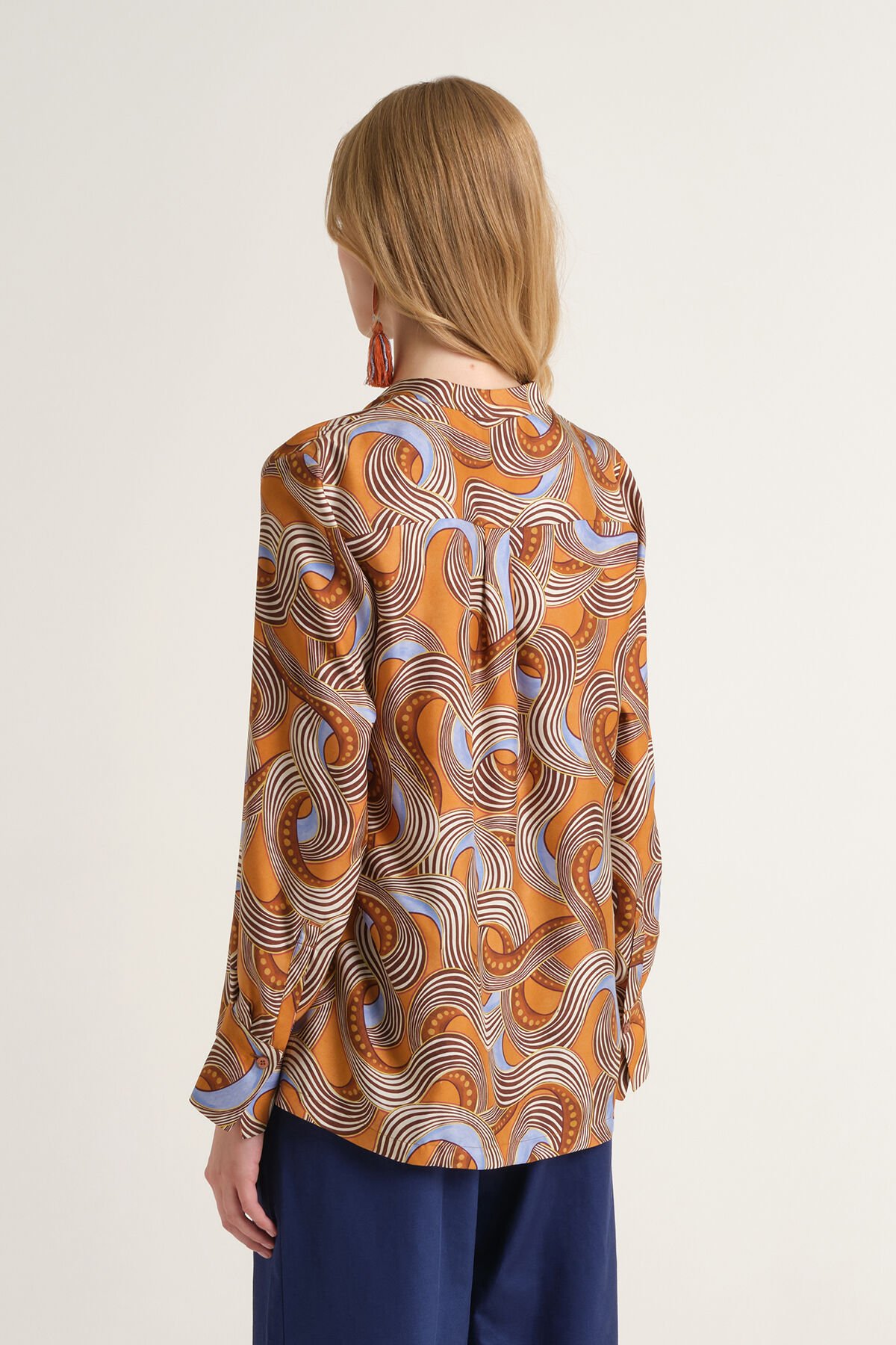 Malìparmi CAMICIA COLLECTION PRINT Cuoio JM103331027