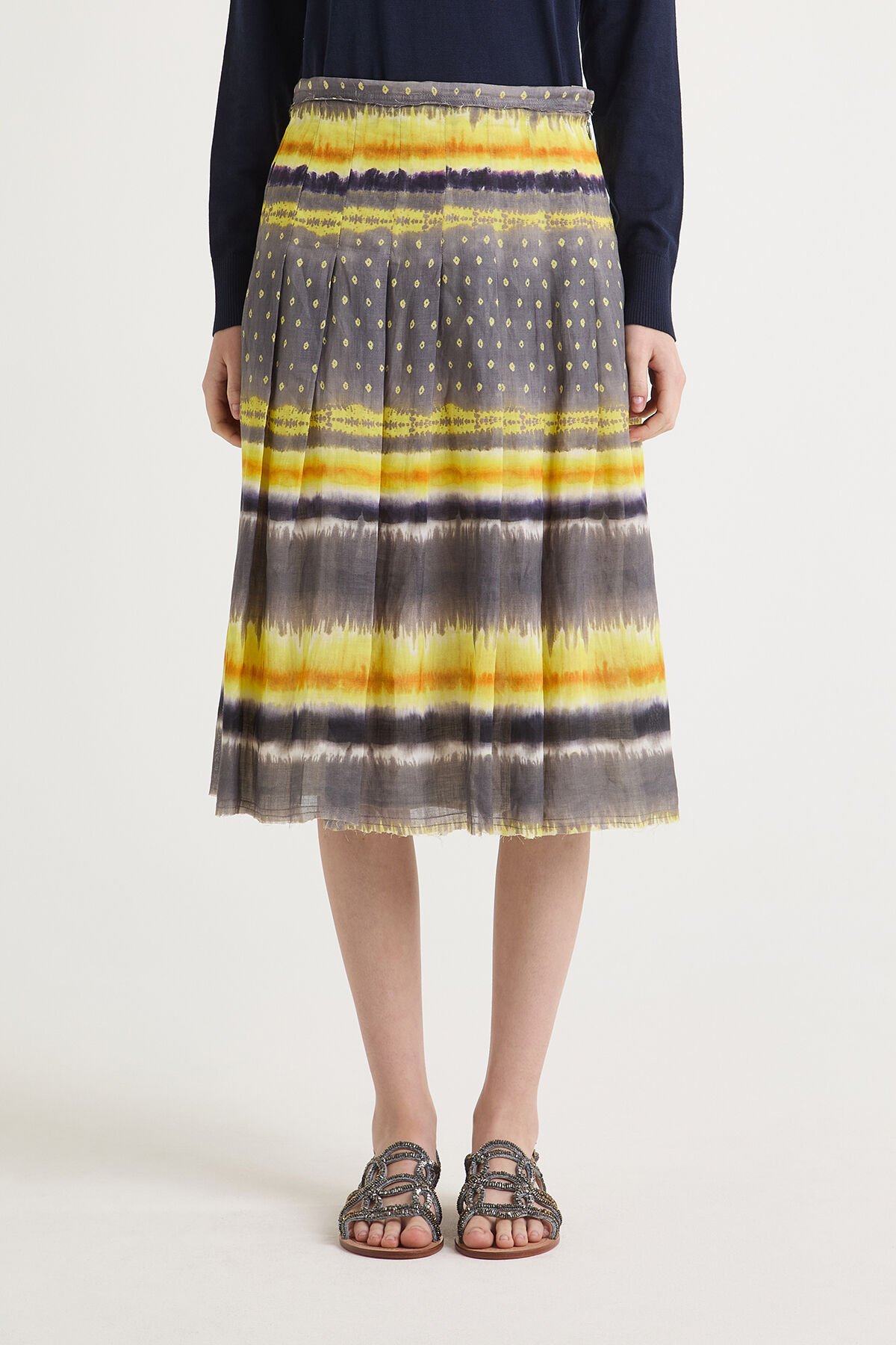 MALI TIE DYE SKIRT in Yellow for women | Malìparmi®