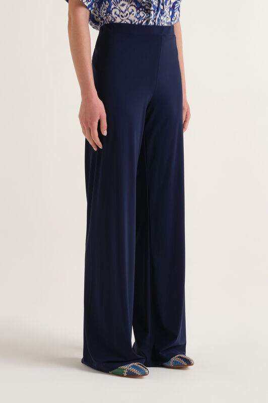 Malìparmi SOFT JERSEY TROUSERS NavyBlue JH753070210