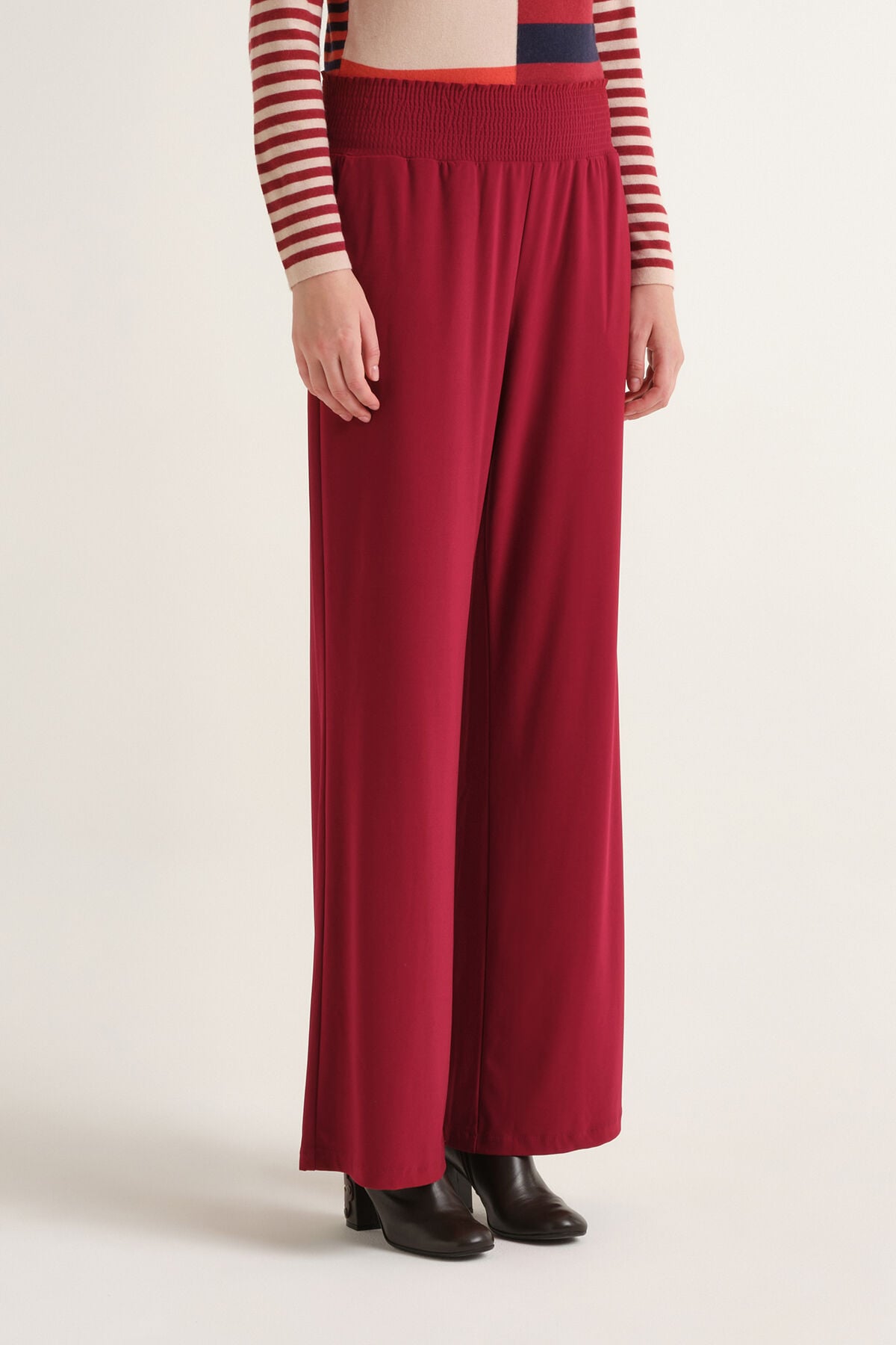 Maliparmi TECNO JERSEY PANTALÓN Burdeos JH803570226