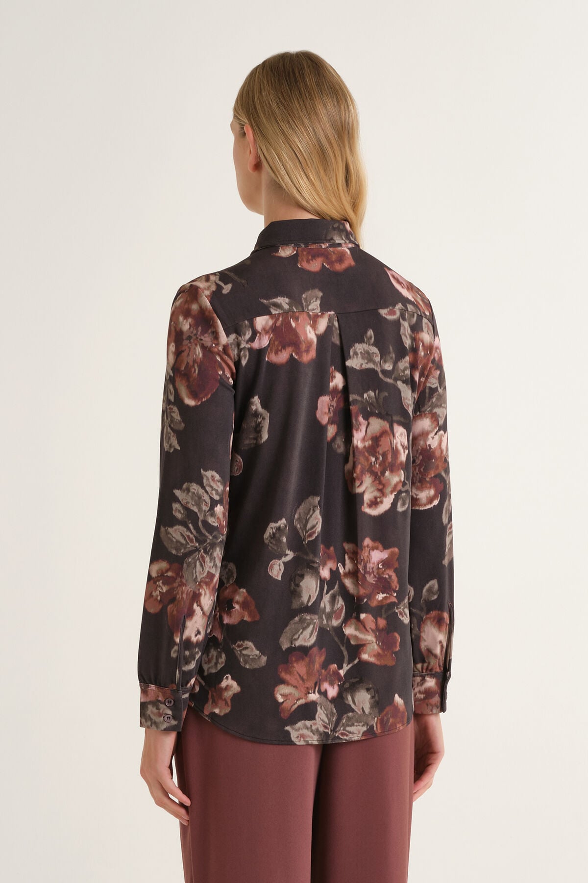 Maliparmi FROSTED BLOSSOM SHIRT Brown JM556470680 Maliparmi FROSTED BLOSSOM SHIRT Brown JM556470680